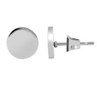 Akzent Pendientes "Rain" de acero inoxidable, redondos, diámetro de 8 mm, Acero inoxidable