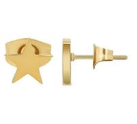 Akzent Pendientes "Teal" de acero inoxidable, diseño de luna y estrella, Acero inoxidable