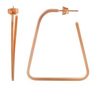 Akzent Pendientes triangulares de acero inoxidable, Acero inoxidable
