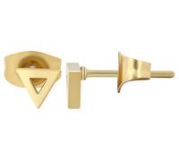 Akzent Pendientes triangulares "Jude" de acero inoxidable, Acero inoxidable