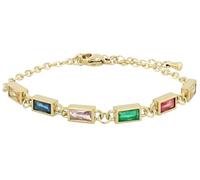 Akzent Pulsera de acero inoxidable para mujer en oro, longitud 16 + 3 cm, cierre de mosquetón, 100% impermeable y respetuoso con la piel, pulsera para mujer