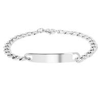Akzent Pulsera de acero inoxidable para mujer en plata, oro y negro, longitud 18 cm, cierre de mosquetón, 100% impermeable y respetuoso con la piel, pulsera para mujer, Eine Grösse, Acero inoxidable