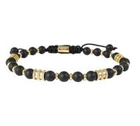 Akzent Pulsera de bolas de acero inoxidable unisex en oro y plata, longitud 19 cm, cierre magnético, 100% impermeable y compatible con la piel, pulsera unisex, Eine Grösse, Acero inoxidable