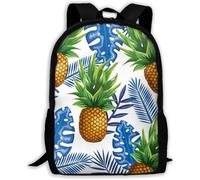 Al Aire Libre Bolsa De Deporte Jardín Tropical con Piña Bolso Mochila Impermeable Bolsa De Viaje para Mujeres, Hombres, Viaje, 42X32X14Cm