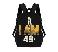 Al Aire Libre Bolsa De Deporte Tengo 49 Años Más El Dedo Medio Mochilas Instituto Multiusos Bolso Mochilas para Escuela, Viajes, Mujeres, 42X32X14Cm