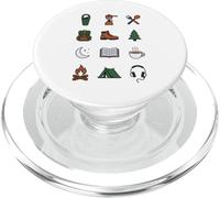 Al Aire Libre Camping Gear Icons Backpacking Essentials PopSockets PopGrip para MagSafe