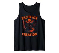 Al Aire Libre Disfrutar Su Creación Vintage Mens Christian Faith Camiseta sin Mangas