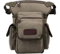 Al Aire Libre Drop Leg Bag Thigh Pack, Riñonera de Lona for Hombre, Tipo Bandolera, for el Hombro, for el Muslo, for Viajes, for Montar en Motocicleta(Green)