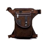 Al aire libre Drop Leg Bag Thigh Pack, Riñonera de lona vintage de moda, bolso de pierna, bolso de cintura informal for hombre, riñonera, riñonera, riñonera for el muslo, riñonera for la cadera(Canvas