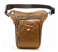 Al aire libre Drop Leg Bag Thigh Pack, Riñoneras de cuero genuino for hombre, riñonera for pierna de motocicleta, riñonera de cuero for hombre, riñonera for pierna, riñonera for teléfono, riñonera(Yel