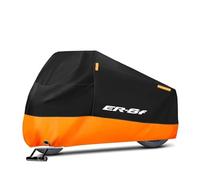 Al Aire Libre Funda Impermeable Motocicleta para ER-6F, ER6F (2009-2016), ER6 F (2015, 2014 Y 2013), Protección UV contra La Lluvia(Orange,XL)