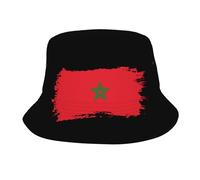 Al Aire Libre Gorro De Pescador Linda Bandera De Marruecos Sombreros De Pescador Vintage Gorro De Playa para Playa Cámping Verano