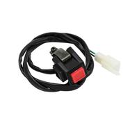 Al Aire Libre Manija de Control de botón de Interruptor de Parada de bocina de Arranque, 22mm, 7 y 8, Compatible con Motocicleta CR CRF Pieza Duradera(Red)