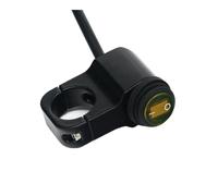 Al Aire Libre Manillar con Interruptor de 3 Cables, 22mm, 16A, Apto for Motocicleta Pieza Duradera(Black Case YellowLed)
