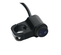 Al Aire Libre Manillar con Interruptor de 3 Cables, 22mm, 16A, Apto for Motocicleta Pieza Duradera(Black Case Blue Led)