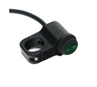 Al Aire Libre Manillar con Interruptor de 3 Cables, 22mm, 16A, Apto for Motocicleta Pieza Duradera(Black Case Green Led)