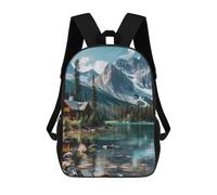 Al Aire Libre Mochila De Viaje Canadá Lago Ohara Parque Nacional Yoho Mochilas Escolares Estampado Bolso Mochilas para Hombres, Mujeres, Gimnasio, 42X32X14Cm