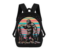 Al Aire Libre Mochilas Escolares Pizza De Pie Grande LGBT-Q Sasquatch Tipo Casual Bolsas Poliéster Bolso Mochilas para Trabajo, Mujeres, Viajes, 42X32X14Cm
