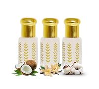 al badil Musc tahara - Almizcle, éxito de ventas - 3ml - Almizcle blanco -coco - vainilla - monoi, lotes de 3 unidades