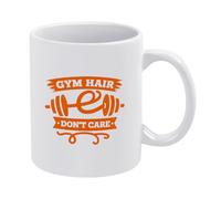 Al Cabello Del Gimnasio No Le Importa Tazas Cerámica Taza De Café Con Asa Taza 330Ml Para Amigo Capuchino Bebidas