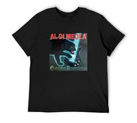 Al Di Meola Electric Rendezvous Men's T-Shirt Unisex Black Cotton Print tee Shirts M