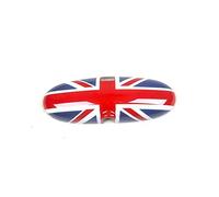 Al estilo británico MINI R50 R52 R53, Tapa del Espejos interiores para coche para Mini Cooper One/S/JCW(Union Jack Azul)