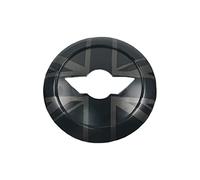 Al estilo británico MINI R50 R52 R53, Tapa del panel central del volante para Mini Cooper One/S/JCW(Union Jack Negro)