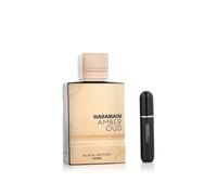 Al Haramain Amber Oud Black Edition set de regalo + vaporizador de perfume recargable eau de parfum unisex