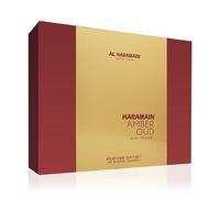 Al Haramain Amber Oud Ruby Edition set de regalo unisex Eau de Parfum 75 ml + Eau de Parfum 30 ml + desodorante en spray