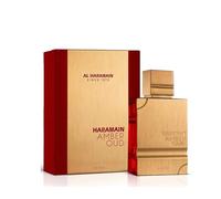 Al Haramain Amber Rouge 60ml | Eau de Parfum para mujer | Perfume de ámbar y oud de larga duración para mujeres y hombres | Lujosa fragancia árabe unisex con cálidas notas de azafrán y maderas