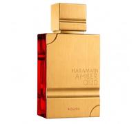 Al Haramain Amber Rouge 60ml | Eau de Parfum para mujer | Perfume de ámbar y oud de larga duración para mujeres y hombres | Lujosa fragancia árabe unisex con cálidas notas de azafrán y maderas