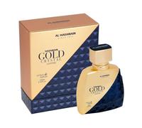 Al Haramain Gold Crystal Sapphire Extrait de Parfum 100 ml | Perfume árabe de lujo en spray | Fragancia unisex de almizcle