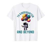 Al jardín de Infantes y más allá del Astronauta de Regreso a la Escuela Camiseta