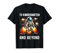Al jardín de Infantes y más allá del Astronauta de Regreso a la Escuela Camiseta
