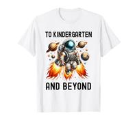 Al jardín de Infantes y más allá del Astronauta de Regreso a la Escuela Camiseta