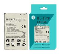 AL-KARAM MOBILES Bateria Compatible para LG G4 H815, LG G4 Stylus H635, LG Ray X190 de 3000mAh, BL-51YF