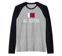 Al Khor Country Qatar Viaje familiar Niños Hombres Mujeres Camiseta Manga Raglan