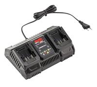 AL-KO Cargador Dual C300.6 Li, 18 V/36 V, 2 x 4 A Corriente de Carga, indicador de Nivel de Carga LED