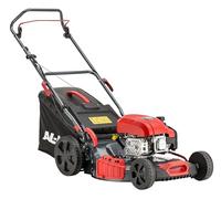AL-KO Cortacésped de Gasolina Easy 4.66 P-D, Ancho de Corte de 46 cm, Potencia de Motor de 1,9 kW, Ajuste de Altura de Corte Central, 4INONE Function, Carcasa de Chapa de Acero, para Superficies de