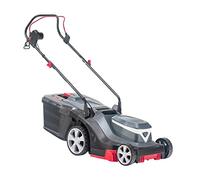 AL-KO Cortacésped eléctrico 3.82 E Easy, Caja de plástico, Bandeja de recuperación de 45 l, Apto para césped de hasta 500 m², Central 6 Veces Negro/Gris Easy 38 cm/1600 W