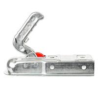 AL-KO Enganche de Bola AK7 para Remolque 750 kg, Cabezal de Enganche para Barra de Tiro Cuadrada 60 mm, Carga Vertical 75 kg, Acoplamiento galvanizado para Remolque Ligero