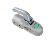 AL-KO Enganche de Bola AK7 para Remolque 750 kg, Cabezal de Enganche para Barra de Tiro Cuadrada 60 mm, Carga Vertical 75 kg, Acoplamiento galvanizado para Remolque Ligero