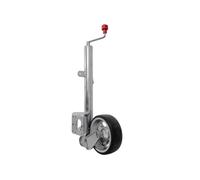 AL-KO rueda jockey 1223638 Rueda jockey automatica con manija 500 kg, tubo 60 mm, altura 1010 a 1350 mm, extension 340 mm Para remolque con barra de tiro alta y gran carga