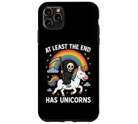 Al menos el final tiene unicornios Grim Reaper Funny Rainbow Carcasa para iPhone 11 Pro Max