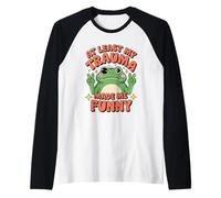 Al Menos mi Trauma me Hizo Divertido diseño de Rana Camiseta Manga Raglan