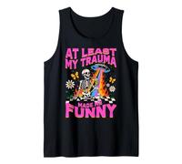 Al Menos Mi Trauma Me Hizo Divertido Diseño Esquelético Camiseta sin Mangas