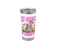 Al Menos Mi Trauma Me Hizo Divertido Diseño Esquelético Vaso térmico de acero inoxidable de doble pared