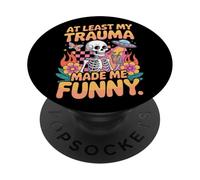 Al Menos mi Trauma me Hizo Humor Divertido PopSockets PopGrip Adhesivo