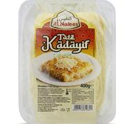 Al nafees Masa filo rallada kadaifi, kataifi kadayif fresco, en hilos, taze kadayif para chocolate Dubai, 400 gramos