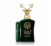 Al Noble Safeer Eau de Parfum 100 ml - Unisex diseño elegante +REGALO Atomizador 5ML DRIKANBEST Recargable
